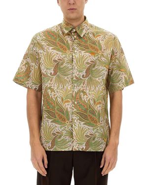 Etro Camicia Over - Verde