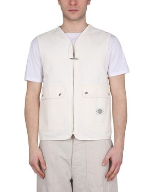 Etudes Studio Vests With Logo - White