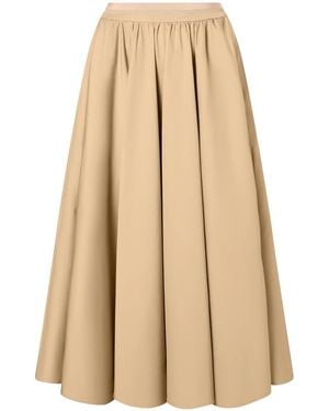 Patou Solid Maxi Skirt - Natural