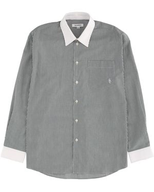 Sporty & Rich Logo Striped Shirt - Grey