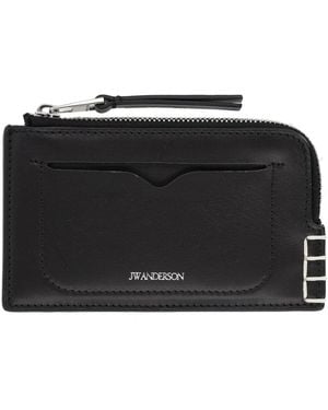 JW Anderson Portafoglio Con Zip - Black