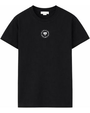 Stella McCartney T-Shirt With Logo - Black