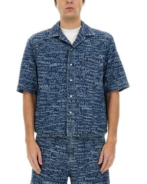 Marni Denim Bowling Shirt - Blue