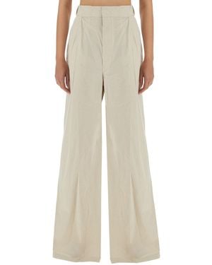 Maison Margiela Wide Range Of Trousers - Natural