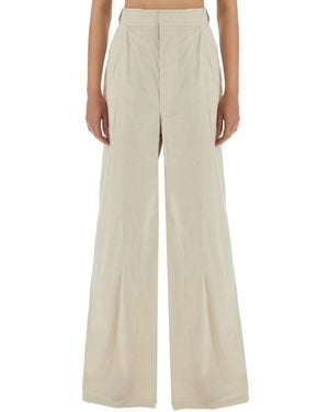 Maison Margiela Wide Range Of Trousers - Natural