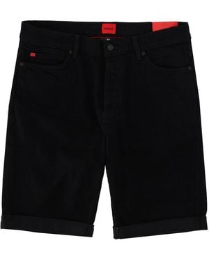 HUGO Shorts With Patch Logo - Black