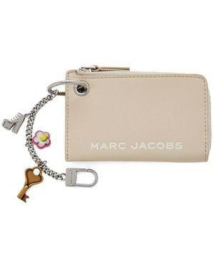 Marc Jacobs Zippered Wallet With Pendant - Natural