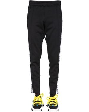 Moschino Black Logo-tape Track Trousers