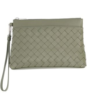 Bottega Veneta Woven Clutch Bag - Green