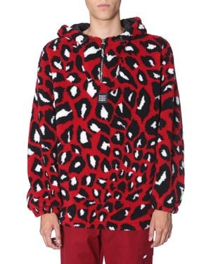 MSGM Shearling Jacket - Red
