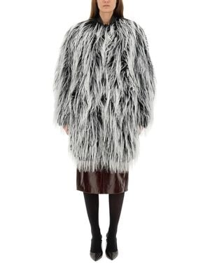 Sportmax Now1234 Ecofur Jacket - Grey