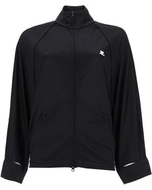 Courreges Giacca Track Con Maniche Cut-Out - Black