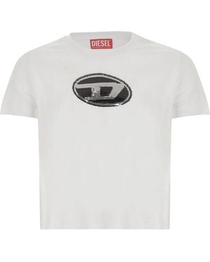 DIESEL "Tsequinsg" T Shirt - White