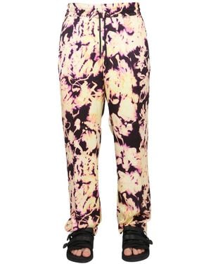Dries Van Noten Elastic Drawstring Waist Trousers - Multicolour
