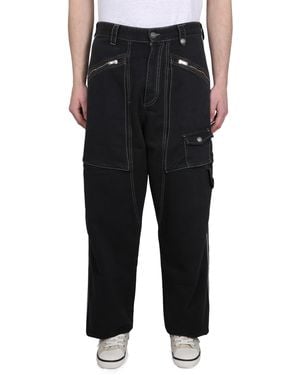 Isabel Marant Stylish Parker Trousers With Button Closure - Black