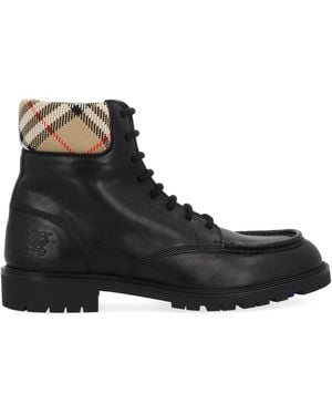 Burberry "Rogue" Leather Boot - Black