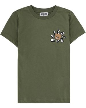 Moschino T-Shirt Con Logo - Green