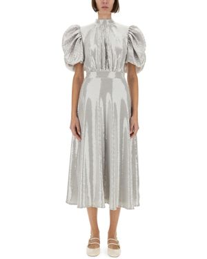 ROTATE BIRGER CHRISTENSEN Sequined Midi Dress - Grey