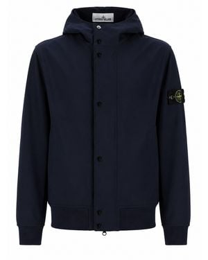 Stone Island Giacca Con Cappuccio - Blue