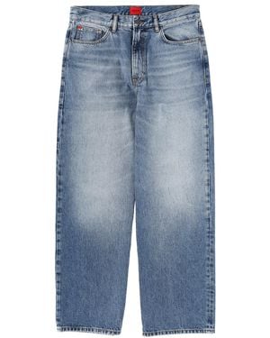 HUGO Jeans With Logo Patch - Blue