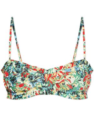 Ganni Top Con Ruches - Multicolore