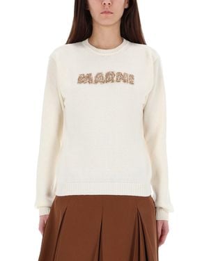 Marni Jersey With Logo - White