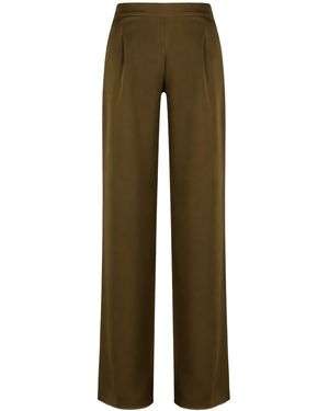 Max Mara Tailored Pleated Trousers - Green