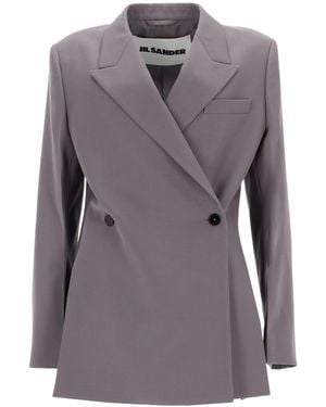 Jil Sander Gabardine Blazer - Grey