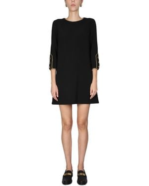 Moschino Teddy Button Dress - Black