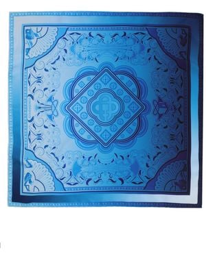 CASABLANCA Foulard "Egyptian Rug" Medium - Blue