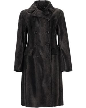 Paltò Cappotto Doppiopetto - Black