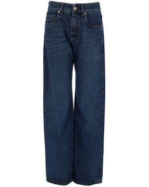 Brunello Cucinelli Pantalone "Contemporary Loose" - Blue