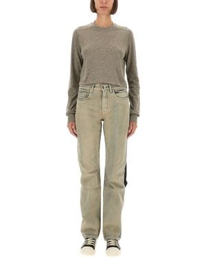 Rick Owens Solid Crew Neck T-Shirt - Natural