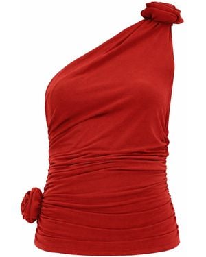 Magda Butrym Fitted Mini Top - Red