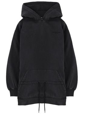 T By Alexander Wang Solid Hood Mini Dress - Black