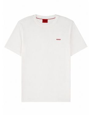 HUGO T-Shirt "Dero" Con Logo - White