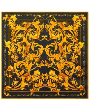 Versace Jeans Couture Silk Scarf - Metallic