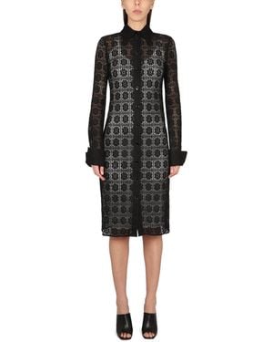 Max Mara Chic Shirt Collar Dress - Black
