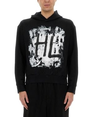Helmut Lang Scribble" Sweatshirt - Black