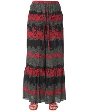 RED Valentino Dreaming Peony Print Pants - Red