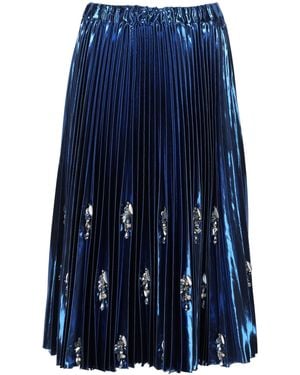 N°21 Gonna Con Dettagli Gioiello - Blue