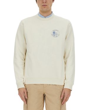 Woolrich Crew Neck Sweatshirts - White