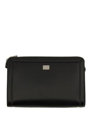 Dolce & Gabbana Pouch Con Logo - Nero