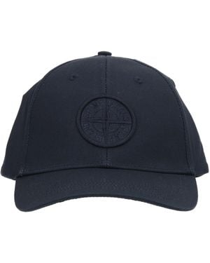Stone Island Cappello Da Baseball Con Logo - Blue