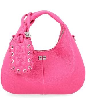 Ganni Borsa Hobo Mini - Pink