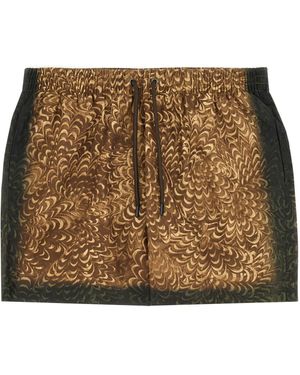 Dries Van Noten Costume Da Bagno Con Stampa - Marrone