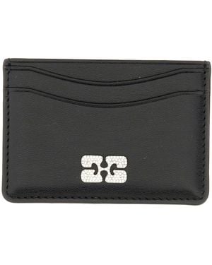 Ganni Bou" Card Holder - Black