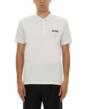 Moschino Cotton Pique Polo - White