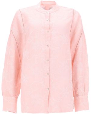 120% Lino Camicia - Pink