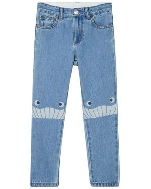 Stella McCartney "Smile" Denim Trousers - Blue